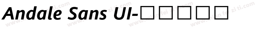 Andale Sans UI字体转换